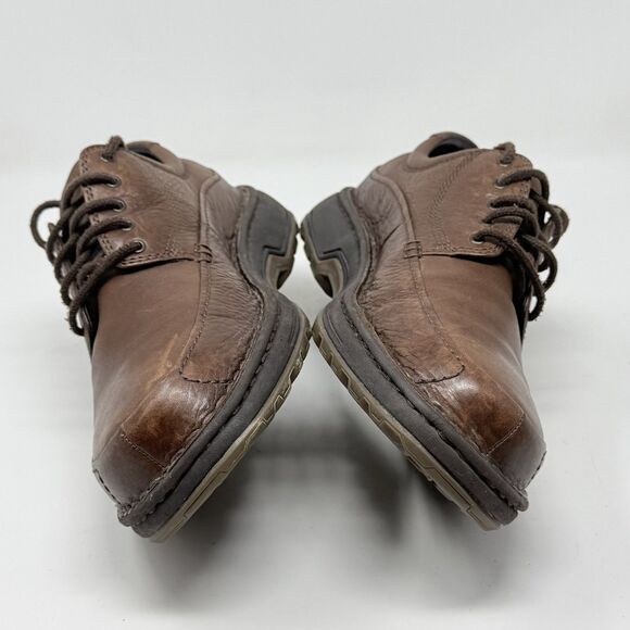 Rockport Blackville Derby Shoes Mens 10 W Wide Brown Tumbled Leather Casual main image 8